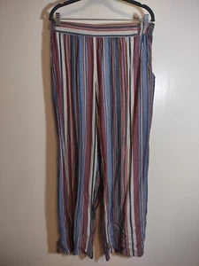 Angie 1X Women's Wide Leg Pants Palazzo Art to Wear Boho - Picture 1 of 7