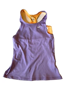 Pristine Girls Nike Dri-Fit lilac orange tank top girls size 10 12 M - Foto 1 di 3
