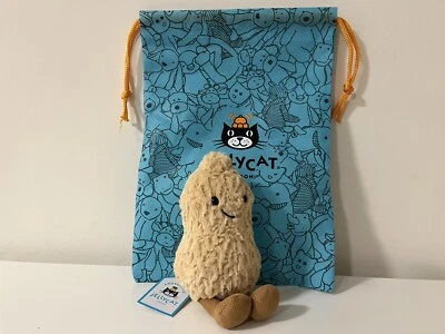 Jellycat AMUSEABLE PEANUT Authentic Soft Plush Toy Fun CUTE Food Collectible NWT - Image 1 of 4