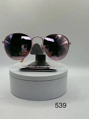 Gafas de sol verdaderas vintage de gran tamaño nuevas estilo preppy rosa lente espejo Oleg Cassini Foto 1 de 4