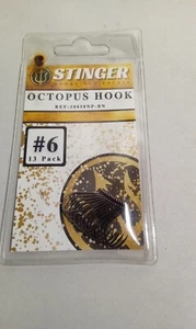 Stinger Hook and Tackle #6 Octopus Hook 13 pack - Picture 1 of 2