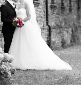 MORILEE Traum Brautkleid Gr. 38 Ivory - Bild 1 von 11