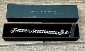New Marc by Marc Jacobs Argento Icon Silver Plated Charm Bracelet 7” - Picture 1 of 4