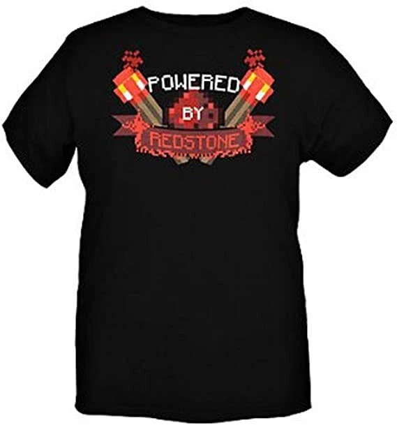 Official Minecraft Jinx Powered by Redstone T Shirt KIDS SMALL NEW - Image 1 of 1