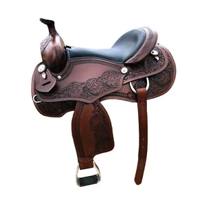 Erwachsene Western Trail/Vergnügen Pferd Sattel Leder Free Tack Set Kostenloser Versand - Bild 1 von 5