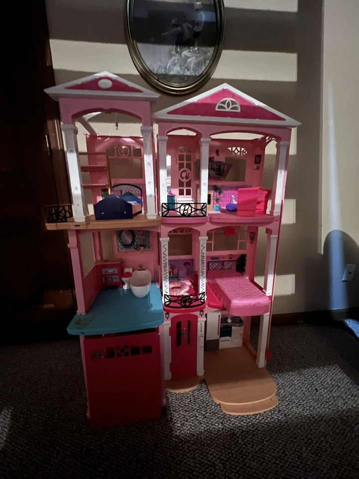 Jogo Barbie Dream House, rosa - FFY84 - Imagem 1 de 1