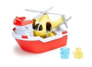 Green Toys Rescue Boat & Helicopter Toy - Picture 1 of 1