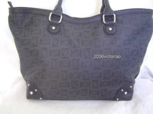 New BEBE Logo Monogram White Beige Gray Tote Bag - Picture 1 of 1