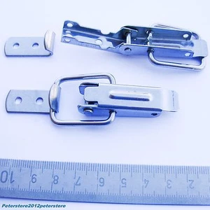 20 serrature a tappo chiusura scatola acciaio inox VA foro rivetto L40 mm dritto controgancio - Foto 1 di 1