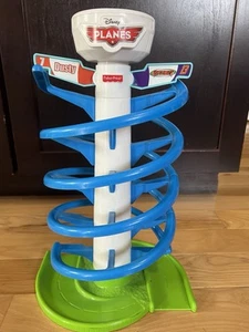 HTF 2012 DISNEY PIXAR PLANES ACTION & SOUND SPIRAL PLANE RACE SET - Picture 1 of 5