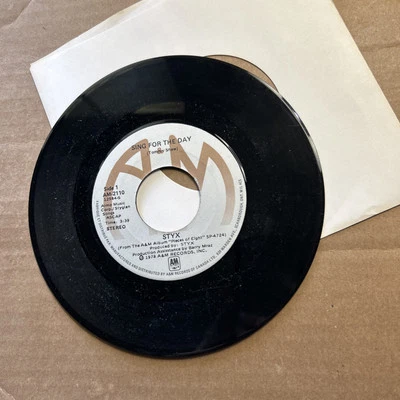 Styx Sing For The Day/Queen Of Spades 1978 A&M Records 45 - Image 1 of 4