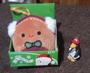 christmas ornaments 2pc. 2024 Mini Squishmellow. Penguin Keepsake 'coach' 2.5"T - Picture 1 of 6