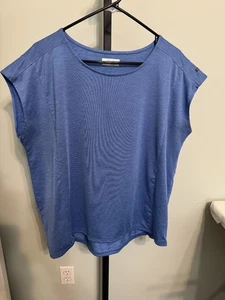Columbia Damen Tshirt Ärmellos Blau Rundhals Boxy Loose Fit Sportlich XL - Bild 1 von 8