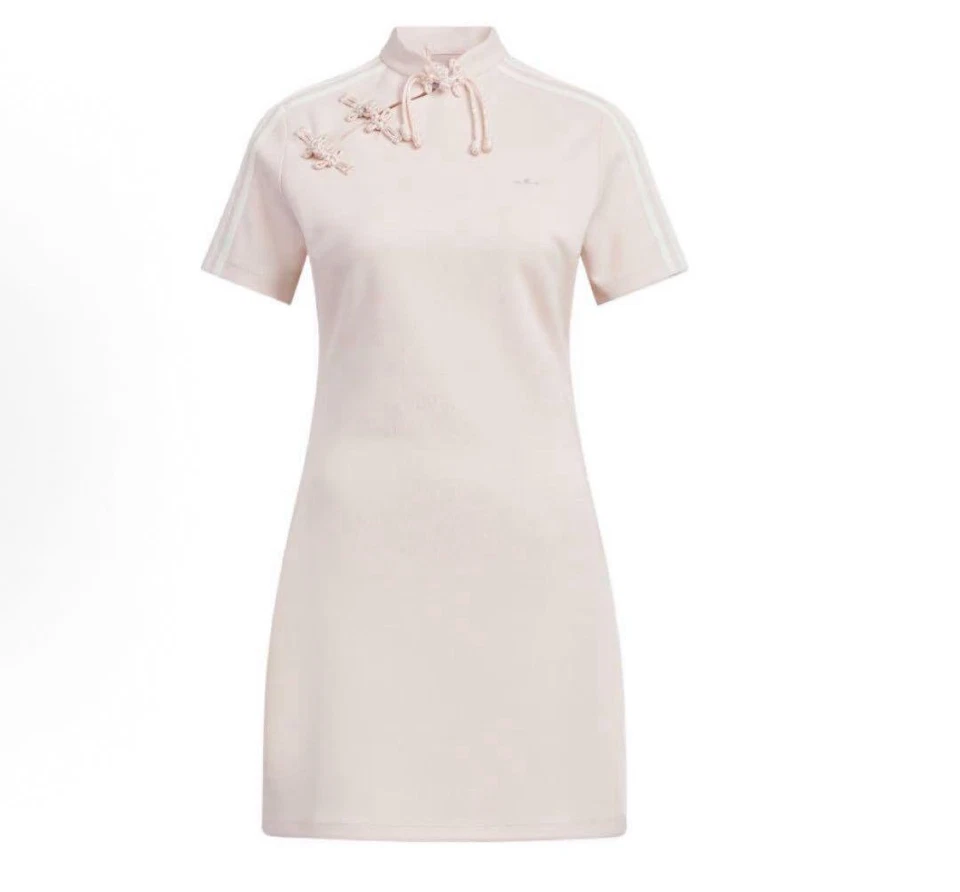Adidas Originals short sleeve chinese design dress pink Medium KB6410