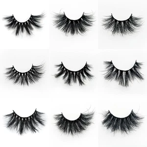 Mujeres 25mm Moda Pestañas Postizas Discotecas 1 Par Imitación Visón Pelo 3D - Imagen 1 de 82