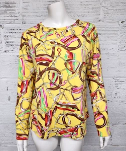 Icikuls gelbe Pferdegebiss Trense Reitsport Gr. L Damen Top - Bild 1 von 10