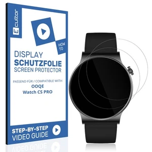 2x 3D Schutzfolie für OOQE Watch CS PRO Display Folie Flexibel Full Cover - Afbeelding 1 van 6