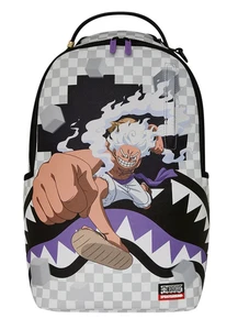 SPRAYGROUND ONE PIECE GEAR 5 LUFFY CHECKERED BACKPACK B8097 NEW BAG W TAGS - Picture 1 of 6
