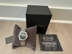 Bulova 96L317 Classic Crystal Stainless Steel Quartz Ladies Watch - Picture 1 of 5