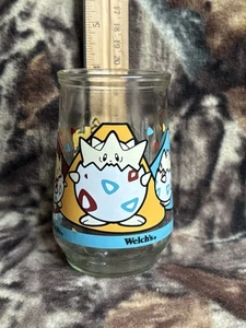 Welchs Pokémon Jelly Jar Juice Glass #9 Togepi Nintendo 1999 vintage - Imagen 1 de 8