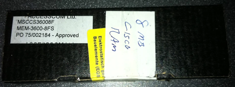 Cisco MEM-3600-8FS 8MB FLASH Memory Module MEM3600-8FS - NEW ! - Image 1 of 1