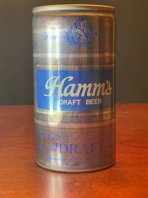Hamm's Draft Beer | Vintage 12 oz Pull Tab Can | 2 cities | Olympia Brewing - Image 1 of 4