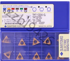 10PCS TPMT110304N-SU AC830P TPMT221ESU SUMITOMO CNC carbide inserts Original - Picture 1 of 1