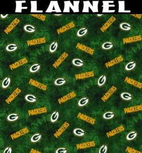 NFL Green Bay Packers 14792D Flannel Fabric by the Yard - Picture 1 of 3