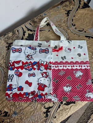 2x Cute Hello Kitty Tote Canvas Shoulder Bag Girls  — 第 1/4 张图片