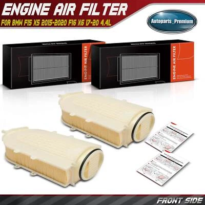 2x Filtro de aire motor izquierdo bmw x5 2015-2020 f16 x6 17-20 v8 4,4 l 13717638566 Foto 1 de 4