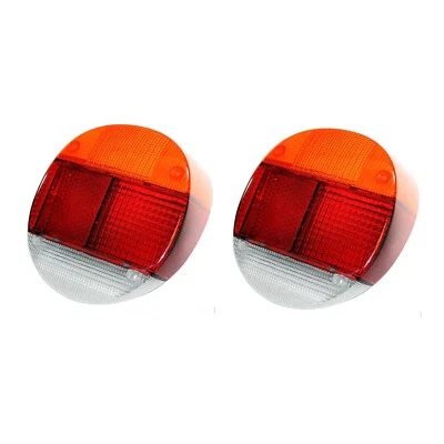 JUEGO DE LENTES DE LUZ TRASERA IZQUIERDA Y DERECHA (PR) VOLKSWAGEN T-1 BUG & SUPER BEETLE 1973-79 Foto 1 de 2