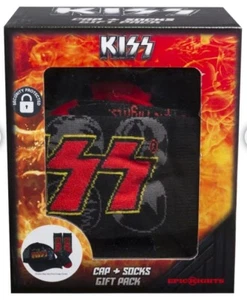 KISS Hat Cap Socks Gift Pack 2023 Epic Rights Licensed Offical BNWT Trucker - Picture 1 of 23