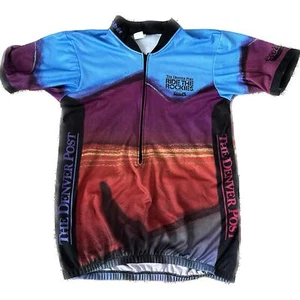 Vintage 90s Ride The Rockies Cycling Jersey Mens Large Colorado Coors USA VTG - Picture 1 of 8