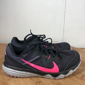 Nike Shoes Womens 10 Juniper Trail Running Sneakers Black Hiking Workout Pink - Picture 1 of 11