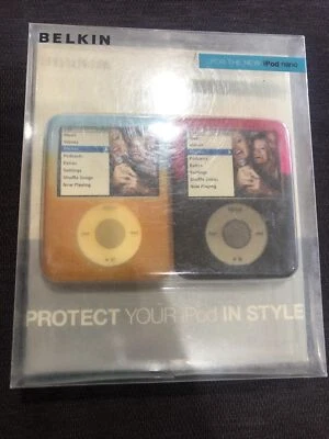 Belkin iPod Nano Cases Red Black Yellow Blue Silicone Bundle Two 2 New NIP - Image 1 of 4