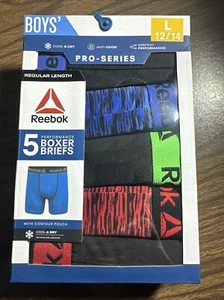 Boys Performance Boxer Briefs Reebok Size Large (12/14) 5 Pack Brand NEW - Picture 1 of 8