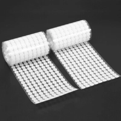 Velcro dots 10mm hook and loop in white - 400 pack size  - Image 1 of 3