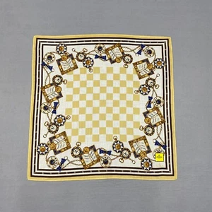 NWT FENDI Handkerchief Scarf Vintage Watch Motif Luxury Neckerchief Bandana 17" - Picture 1 of 5