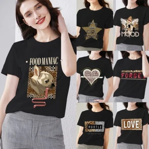 Ladies Cap Short Sleeve Round Scoop Neck Plain T-Shirt Fitted Tee Top UK 8-30 - Picture 1 of 20