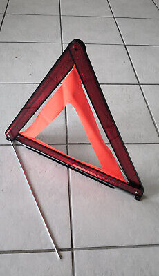 Warning Triangle Emergency Breakdown Foldable Sign Used • 3.41€