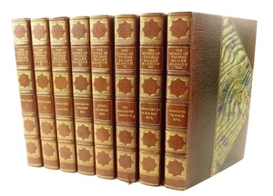 1897 autographed Works of Thomas Bailey Aldrich.3/4 leather fine binding.Lim. Ed - Bild 1 von 12