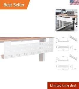 Under Desk Cable Management Tray Horizontal Computer Cord Raceway and Modesty... - Afbeelding 1 van 6
