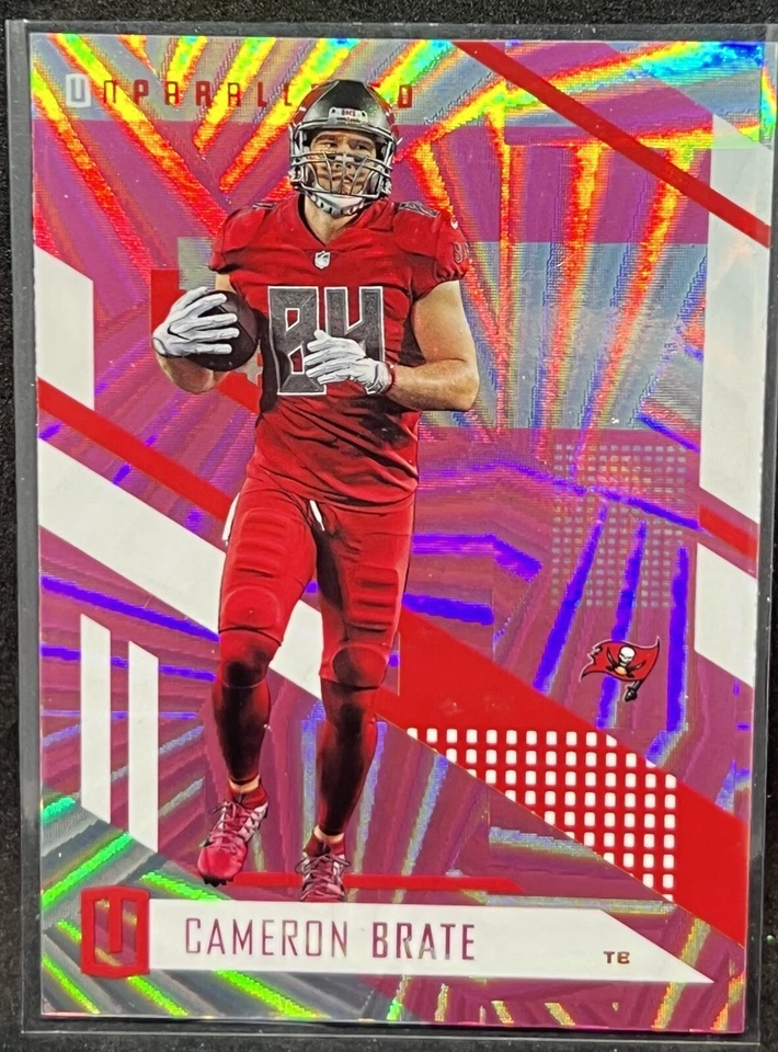 Cameron Brate 2017 Unparalleled Wedges Pink Buccaneers - Image 1 of 2