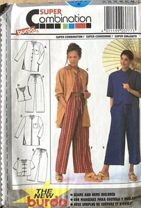 Burda Super Combination Women Pattern 3777 Loose Fit Pants Shirt Size 8-18 Uncut - Picture 1 of 2