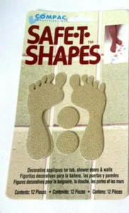 Vintage 1997 Menge 2 Safe-T-Formen Anti-Rutsch Badewanne hellbraun Füße-NOS Made in USA - Bild 1 von 4