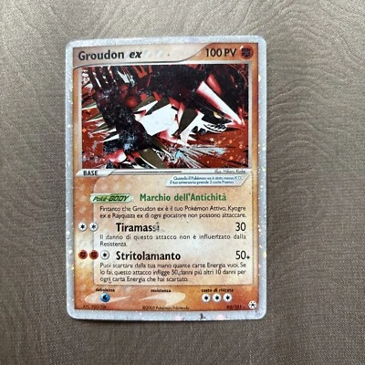 Groudon ex 100PV Hidden Legends 93/101 HOLO 2005 Pokemon Card - Image 1 of 2