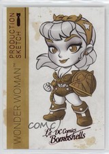 2018 Cryptozoic DC Bombshells Series II Wonder Woman #A01 Sketch 4et
