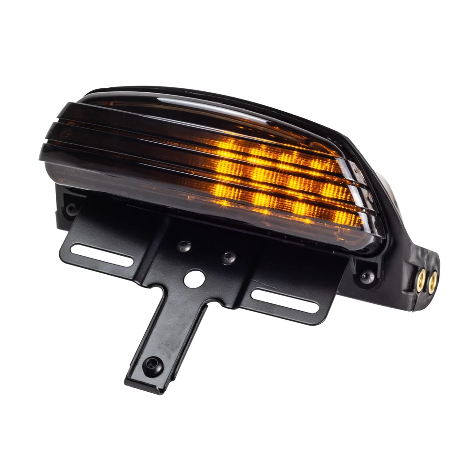 Luces Eagle Ahumadas Tri-Bar LED Luz Trasera Señales de Giro Softail FXST FXSTB FXSTC Foto 1 de 4
