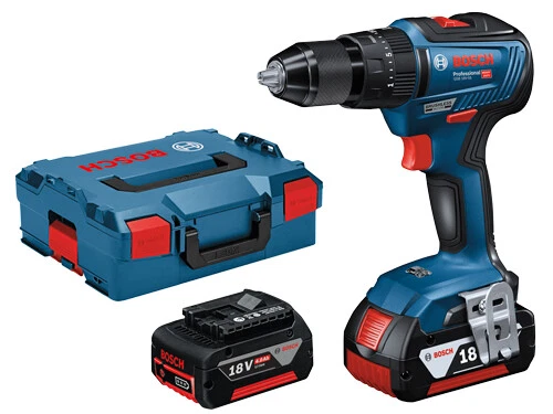 TRAPANO BOSCH 18V BATTERIA LITIO GSB 18V-55 VALIGETTA E ACCESSORI
