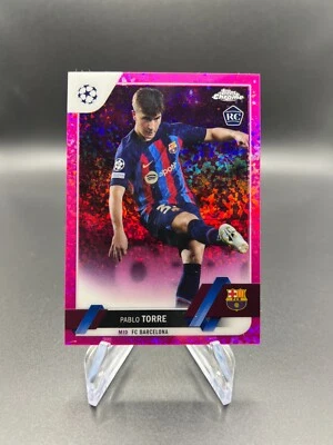 2022-23 Topps Chrome Pablo Torre RC Pink Mini-Diamond Refractor - #32  SP /175  - Image 1 of 2